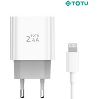 Chargeur secteur 12W 2 USB + 1 câble lightning TOTU CACA-019