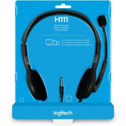 Casque micro Logitech H111, 1x jack