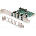 Carte contrôleur Digitus 4x USB3.0 PCI-E - DS-30221-1