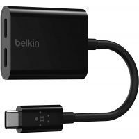 BELKIN Adaptateur USB-C Audio + recharge à double port pour téléphone