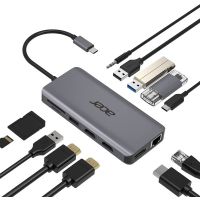 Station d'accueil Acer USB 3.2 Gen 1 (3.1 Gen 1) Type-C Argent - HP.DSCAB.009