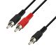 Cordon audio 1 x RCA mâle vers 2 x RCA mâle 5.00m