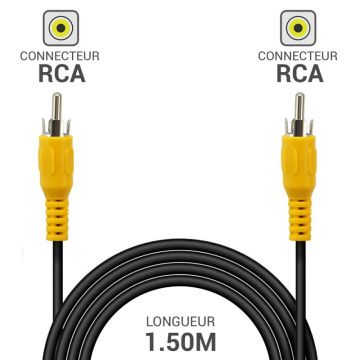 Cordon vidéo RCA M/M 1.50m