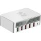 Chargeur 5 ports USB + 1 port Type C, Blanc, 818F - induction