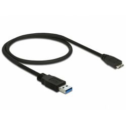 Câble USB 3.0, A mâle vers micro B, débit 4.8Gb/s - 50cm - DELOCK 85071