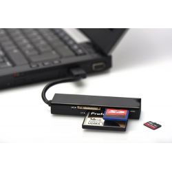 Lecteur de Cartes externe Ednet 85241, USB 2.0