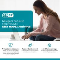 ESET NOD32 Antivirus - renouvellement 2 ans / 1 PC