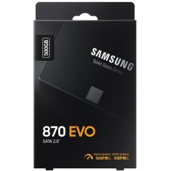 SSD Samsung 870 EVO, 500Go SATA3 MZ-77E500B/EU