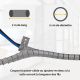 Fellowes Guide pour câbles - 2 m - gris - 9929801