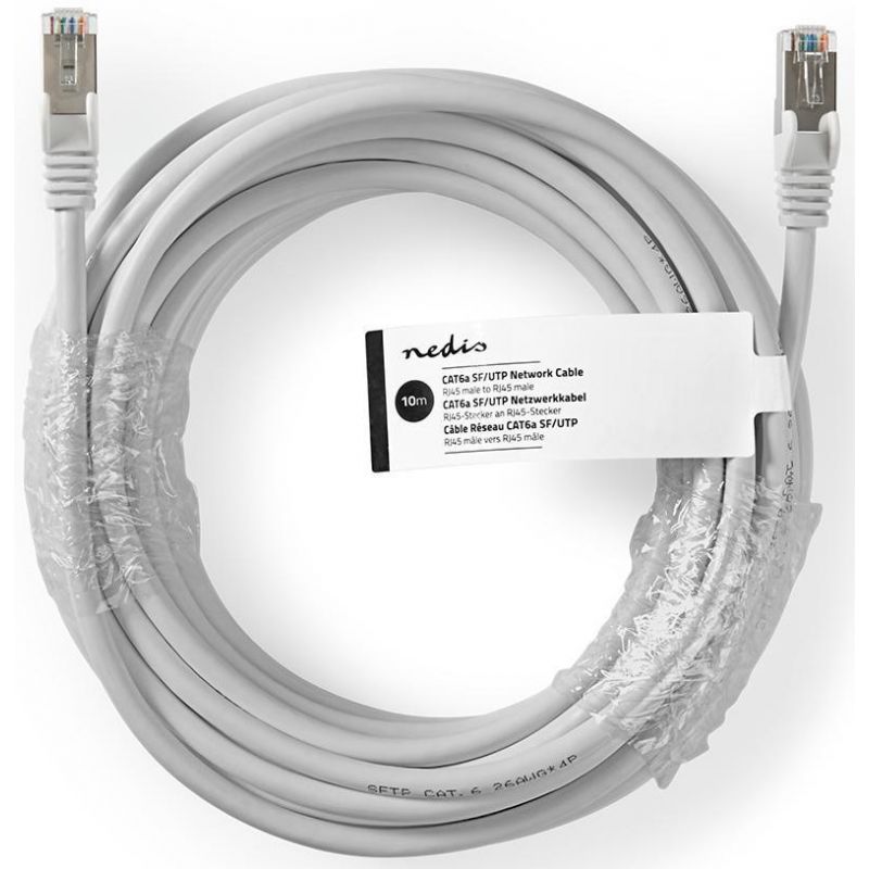 Câble Ethernet RJ45 CAT 7 mâle/mâle droit - FTP 10 m