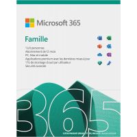 Microsoft 365 Famille, 6 utilisateurs, abonnement 1 an