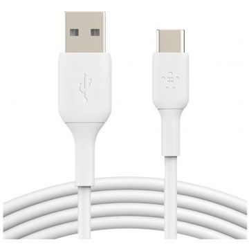 BELKIN Câble USB-A vers USB-C 2m blanc - CAB001BT2MWH