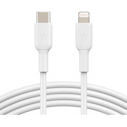 BELKIN Câble USB-C vers Lightning MFI Apple 1m - certifié MFI -CAA003BT1MWH