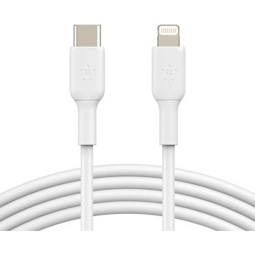 BELKIN Câble USB-C vers Lightning MFI Apple 1m - certifié MFI -CAA003BT1MWH