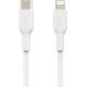 BELKIN Câble USB-C vers Lightning MFI Apple 1m - certifie MFI -CAA003BT1MWH