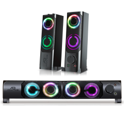 Enceintes SoundPhonic 2.0 RGB - 6W RMS (Réf. : SP-U900B)