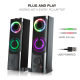 Enceintes SoundPhonic 2.0 RGB - 6W RMS (Réf. : SP-U900B)