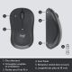 LOGITECH MK295 Silent Wireless Combo - GRAPHITE - 920-009795