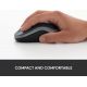 Souris LOGITECH M185 Wireless Mouse - noire - 910-002235