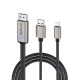 Câble Lightning vers HDMI 5V gris 2M - 1080P