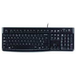 Logitech K120, USB, noir