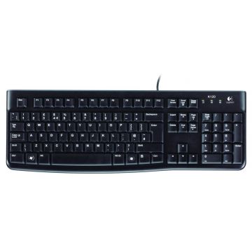 Logitech K120, USB, noir