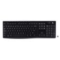 Clavier Logitech Wireless Keyboard K270 - sans fil - 2.4 GHz - azerty
