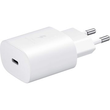 Chargeur Samsung USB-C, 25W 3A max, blanc - EP-TA800NWEGEU