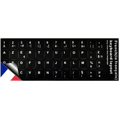 Stickers pour clavier Qwerty vers Azerty - CARON Informatique - Calais