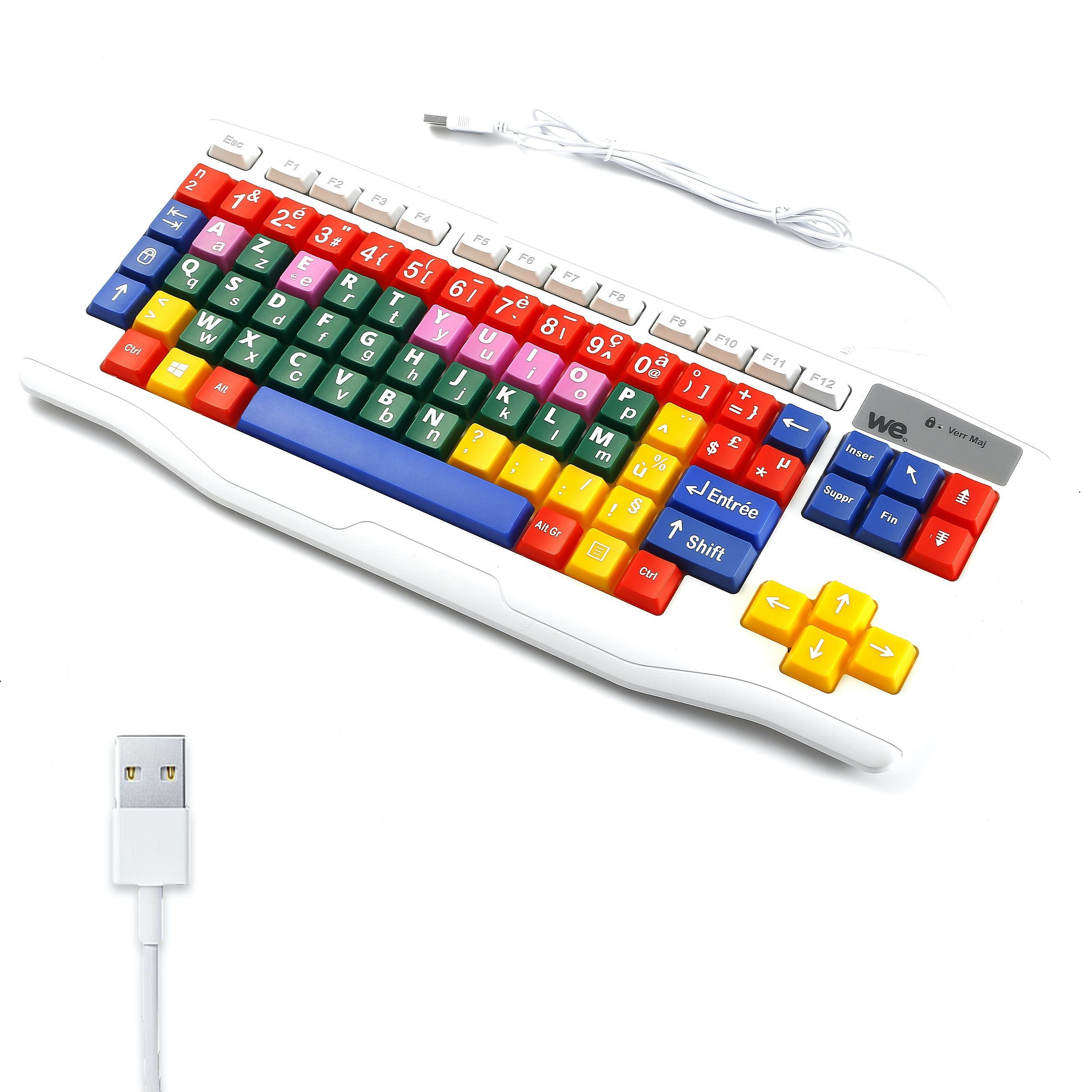 Clavier Microsoft Ergonomic Keyboard, azerty - LXM-00005 - CARON  Informatique - Calais