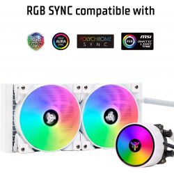 Kit Watercooling iTek Evoliq RGB - 240mm, blanc