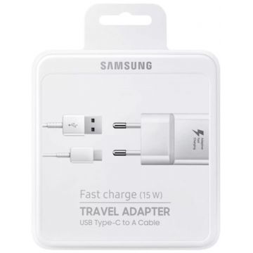 Chargeur SAMSUNG 15W USB type A avec cable usb-c 1.5m - EP-TA20EWECGWW