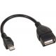 Câble USB OTG micro B mâle USB femelle, 0,15 m - Maclean MCTV-696