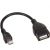 Câble USB OTG micro B mâle USB femelle, 0,10 m - Maclean MCTV-696