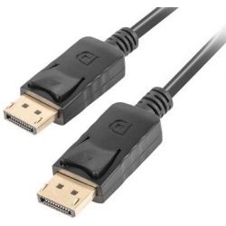 Câble DisplayPort 1.2, 4K - 1.8mètre - LANBERG CC-DPDP-10CC-0018-BK