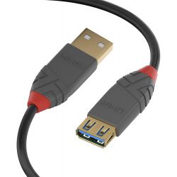 Rallonge USB 3.0 en 3m série A, débit 4.8Gb/s - LINDY 36763
