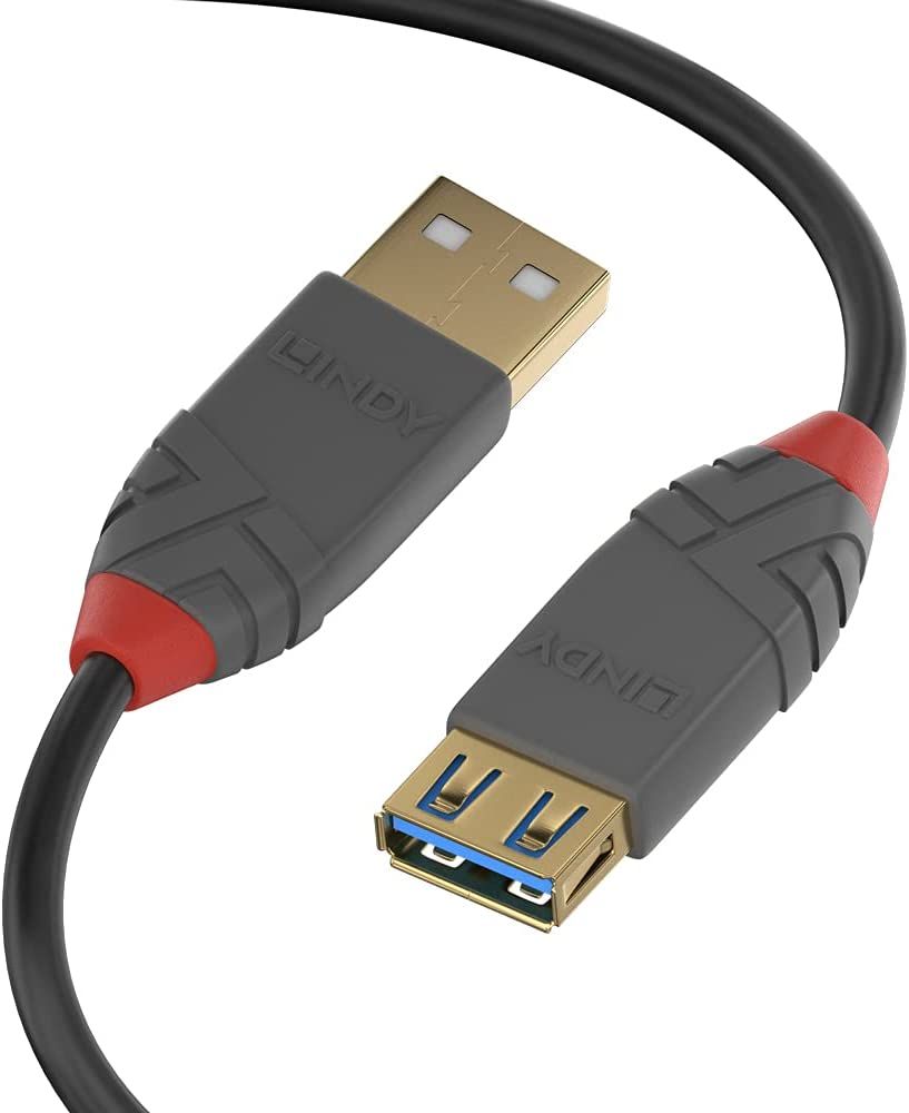 Rallonge USB 3.0 en 2m série A, débit 4.8Gb/s - LINDY 36762
