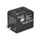 Adaptateur secteur universel - 2.1 A - 2 connecteurs de sortie (USB) - World Travel Adapter - SILICON POWER 900026