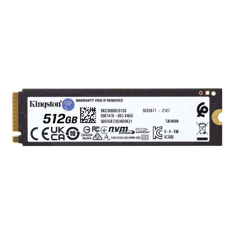 SSD 1To KINGSTON KC3000 PCIe 4.0 NVMe M.2 SSD - CARON Informatique - Calais