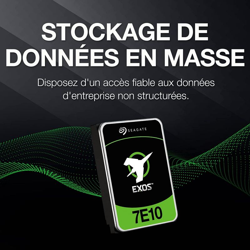 Disque dur SEAGATE Exos 7E10 Enterprise - 2To - 7200T - cache 256Mo -  ST2000NM000B - CARON Informatique - Calais