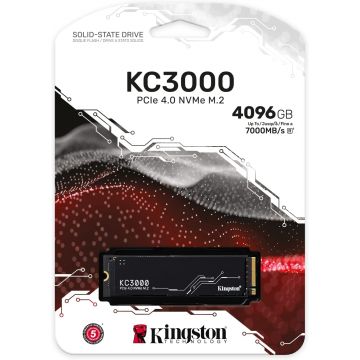 SSD 4To KINGSTON KC3000 PCIe 4.0 NVMe M.2 SSD - SKC3000D/4096G