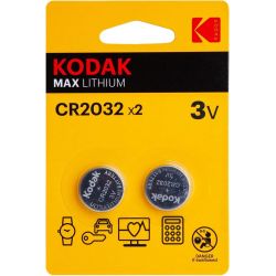 Lot de 2 piles lithium Kodak CR2032 3V - 30417687