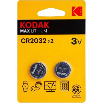 Lot de 2 piles lithium Kodak CR2032 3V - 30417687