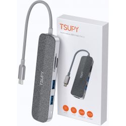 HUB USB-C HDMI USB cartes SD - TSUPY TP-S04