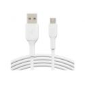 Câble micro B - USB2.0 1m blanc - BELKIN CAB005BT1MWH