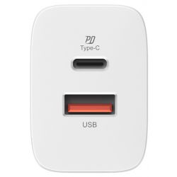 SILICON POWER Charger QM16 Quick Charge 18W USB Type-A USB Type-C - SP18WASYQM162PAW
