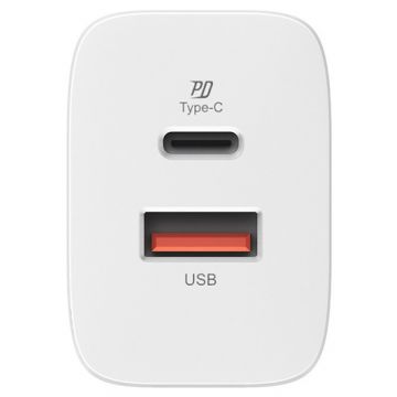 SILICON POWER Charger QM16 Quick Charge 18W USB Type-A USB Type-C - SP18WASYQM162PAW