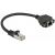 Delock Rallonge de réseau S/FTP RJ45 mâle à RJ45 femelle, Cat.6A, 25 cm, noir - 86998