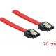 Nappe Delock SATA3 6Gb/s 70cm à clips, rouge - 82678