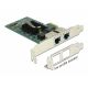 Carte réseau Delock PCIe x1 Gigabit LAN 2x RJ45 - 89944